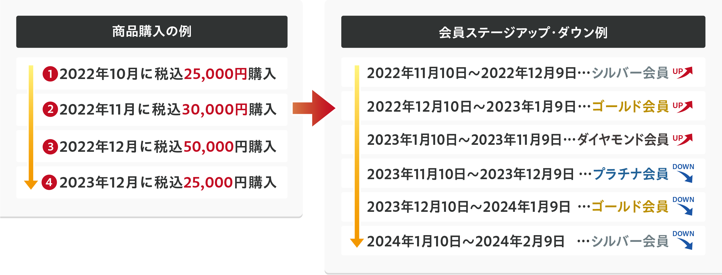 会員ステージについて