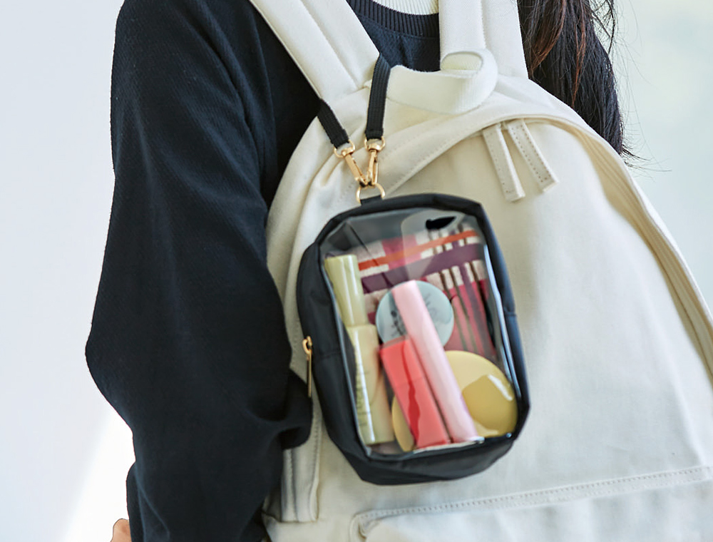 窓付ボックスポーチ