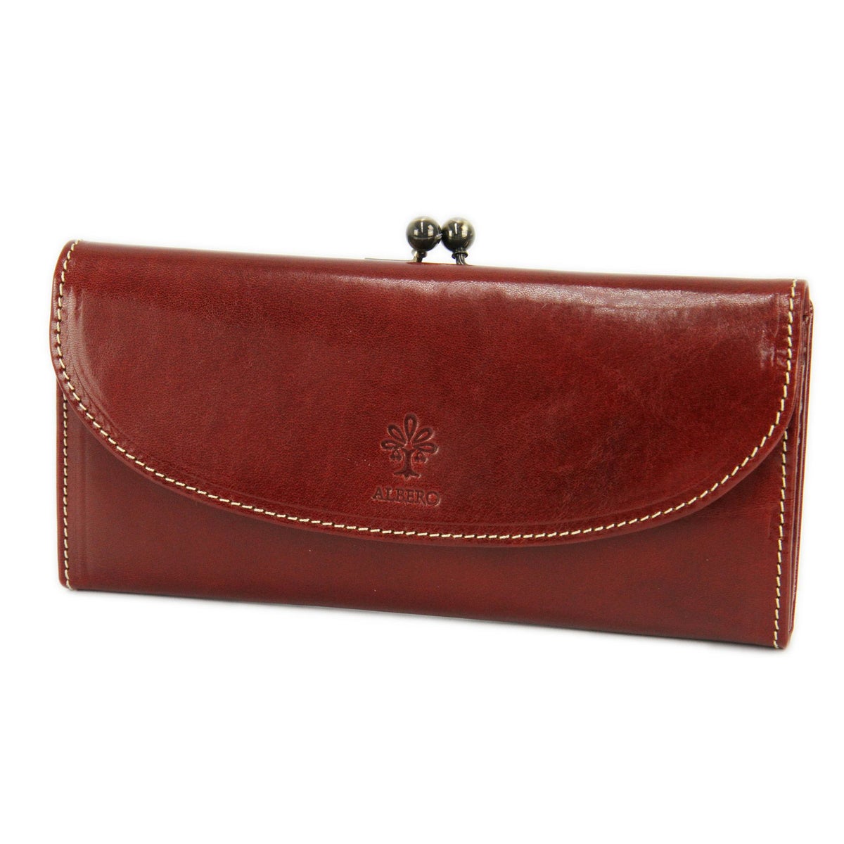 ALBERO アルベロ OLD MADRAS オールドマドラス がま口長財布 6515