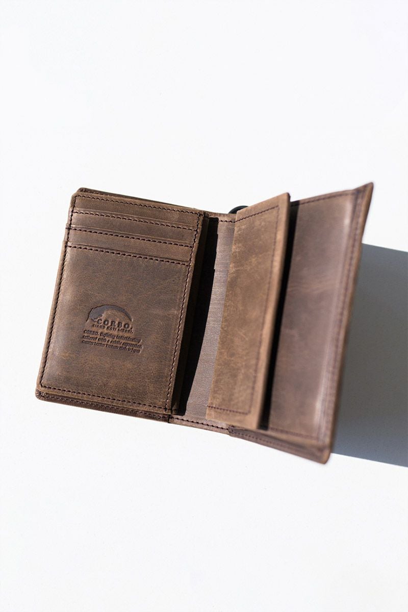 CORBO. コルボ -CLAY Works Horse- クレイワークスホース 小銭入れ付き二つ折り財布(縦型) 8JF-9978