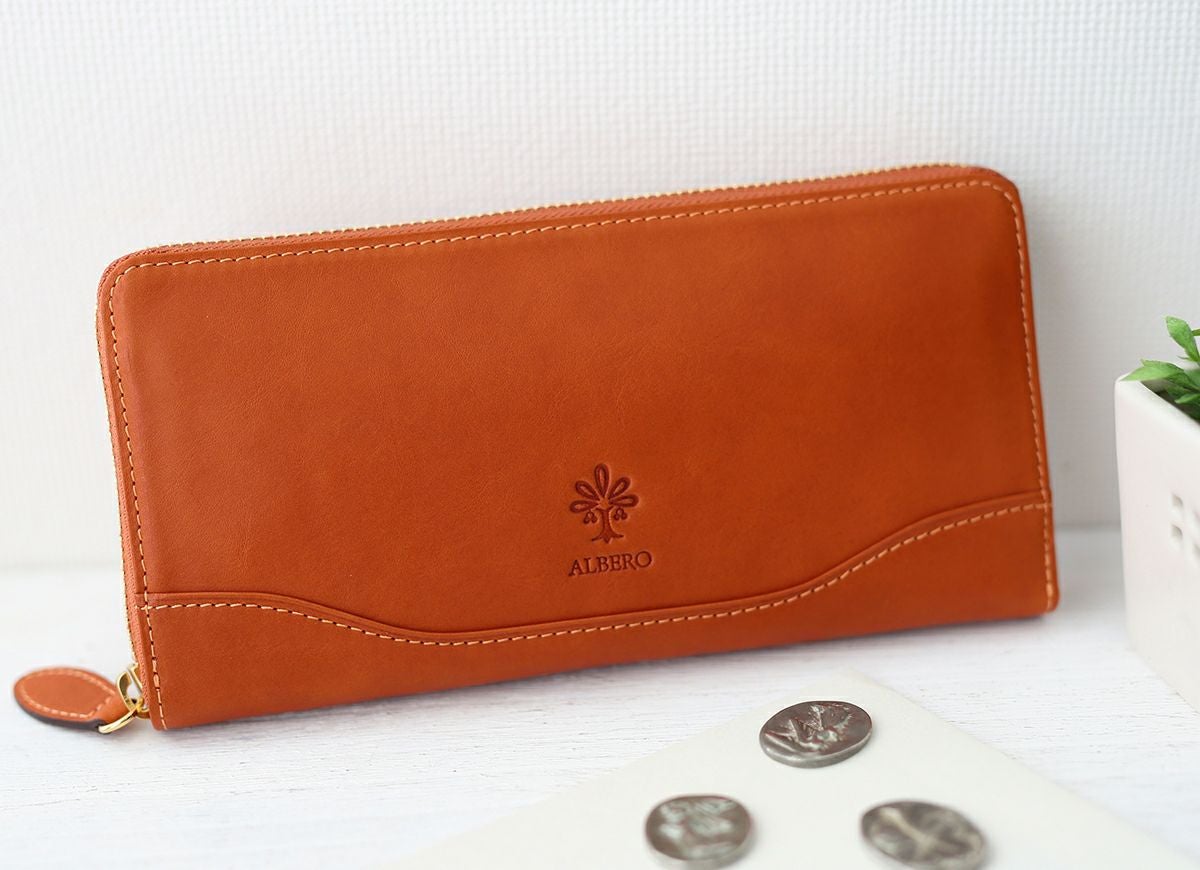 ALBERO アルベロ FLETTO フレット 小銭入れ付き長財布（ラウンドファスナー式） 4826