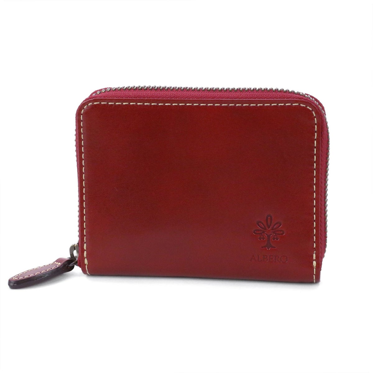 ALBERO アルベロ OLD MADRAS オールドマドラス 小銭入れ付き二つ折り財布（ラウンドファスナー式） 6530