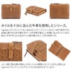 genten ゲンテン cut work カットワーク L字ファスナー 小銭入れ付き二つ折り財布 40601(31621)