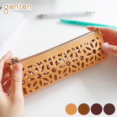genten ゲンテン cut work カットワーク ペンケース 40603(31624)