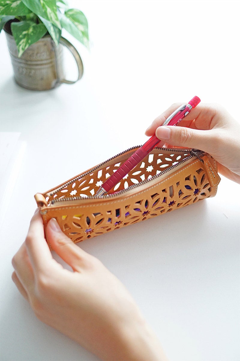 genten ゲンテン cut work カットワーク ペンケース 40603(31624)