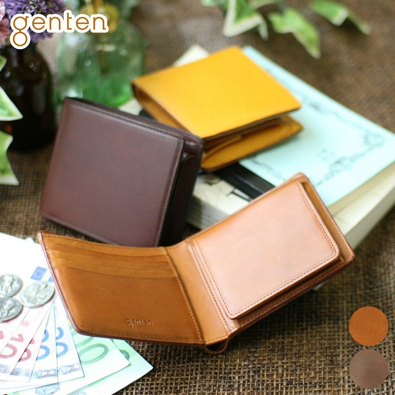 genten ゲンテン AMANO アマーノ 小銭入れ付き二つ折り財布 40652(33336)