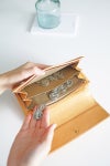 genten ゲンテン cut work カットワーク 小銭入れ付き長財布 40615