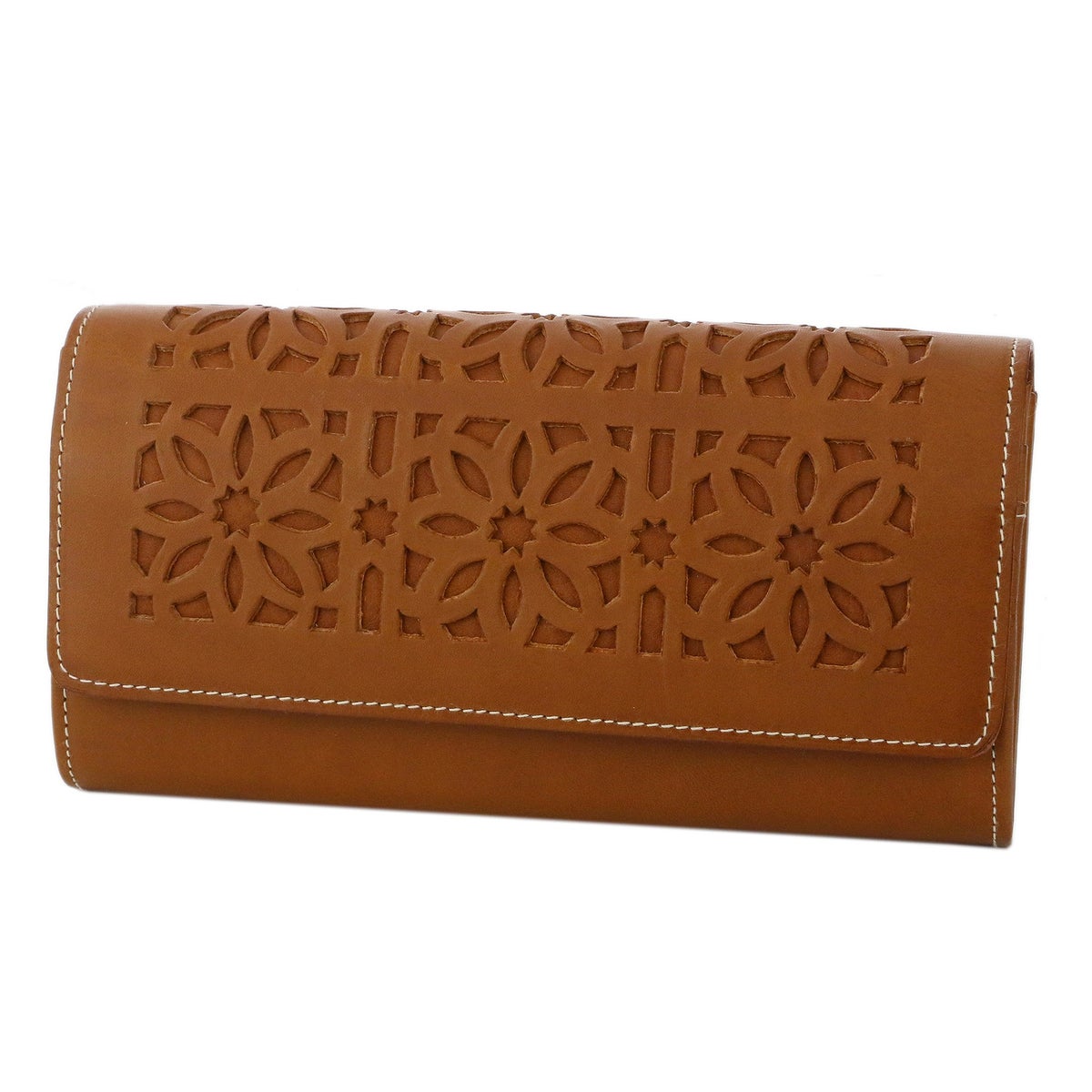 genten ゲンテン cut work カットワーク 小銭入れ付き長財布 40615