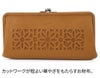 genten ゲンテン cut work カットワーク がま口長財布 40618