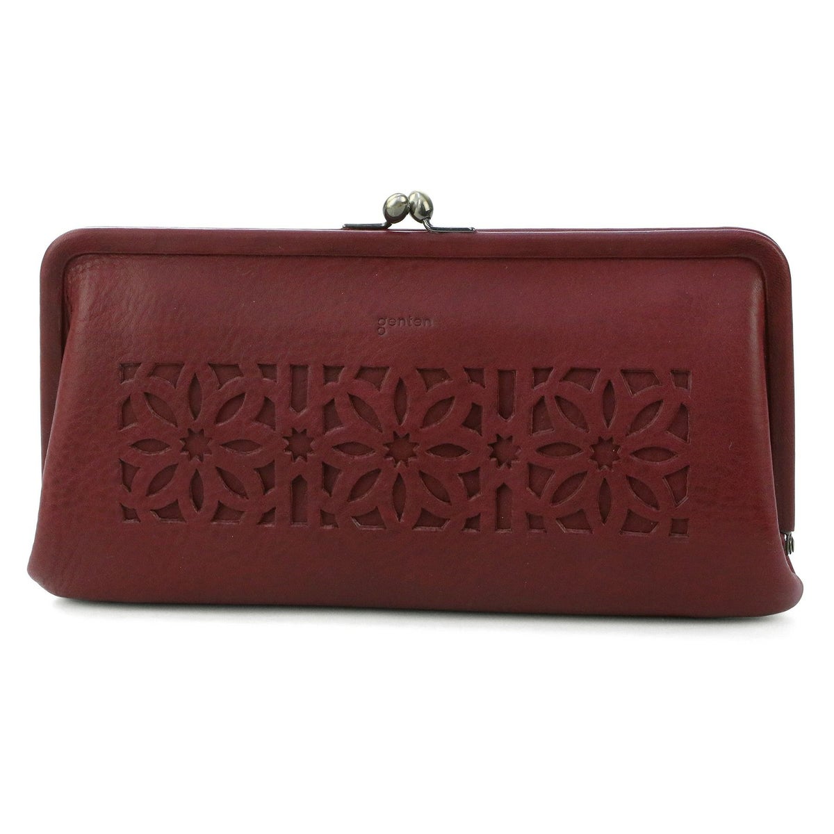 genten ゲンテン cut work カットワーク がま口長財布 40618