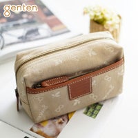 genten ゲンテン クロスパンチング インナースペース ポーチ バッグインバッグ 40889 (40885)
