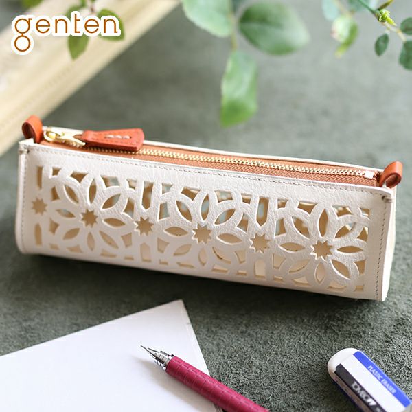 genten ゲンテン cut work カットワーク ペンケース 41918 レビュー