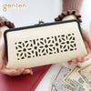 genten ゲンテン cut work カットワーク がま口長財布 42192
