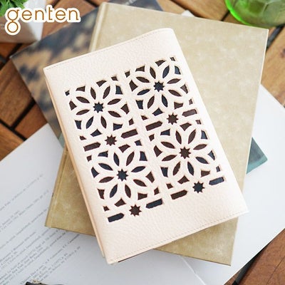 genten ゲンテン cut work カットワーク ブックカバー(文庫本サイズ) 42194