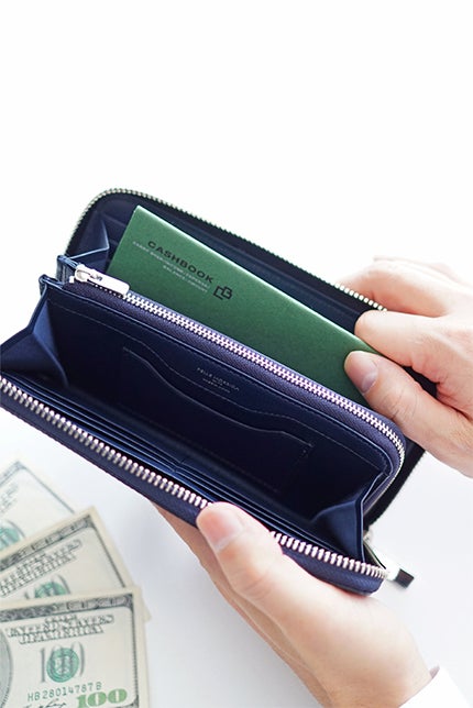 PELLE MORBIDA ペッレモルビダ Barca バルカ エンボスレザー ラウンドファスナー 小銭入れ付き 長財布 (中) PMO-BA311