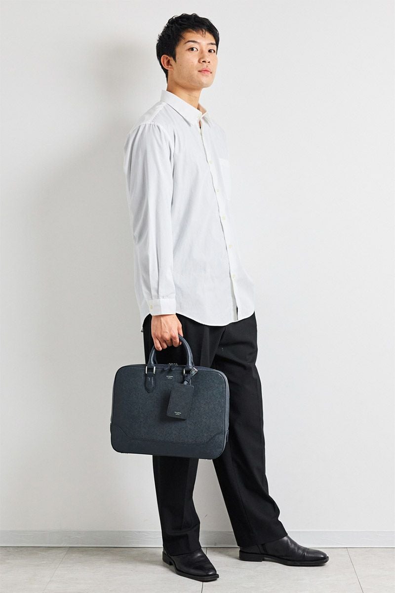 PELLE MORBIDA ペッレモルビダ Capitano キャピターノ エンボスレザー A4ブリーフケース 1室タイプ PMO-CA010