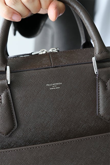 PELLE MORBIDA ペッレモルビダ Capitano キャピターノ B4ブリーフケース 1室タイプ（ショルダーベルト付属） PMO-CA013A