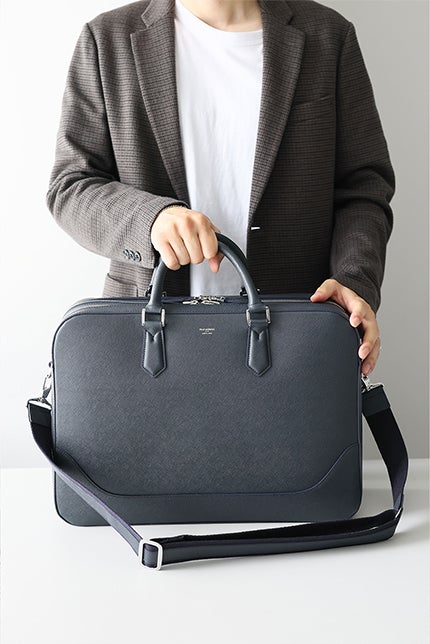 PELLE MORBIDA ペッレモルビダ Capitano キャピターノ B4ブリーフケース 2室タイプ（ショルダーベルト付属） PMO-CA014