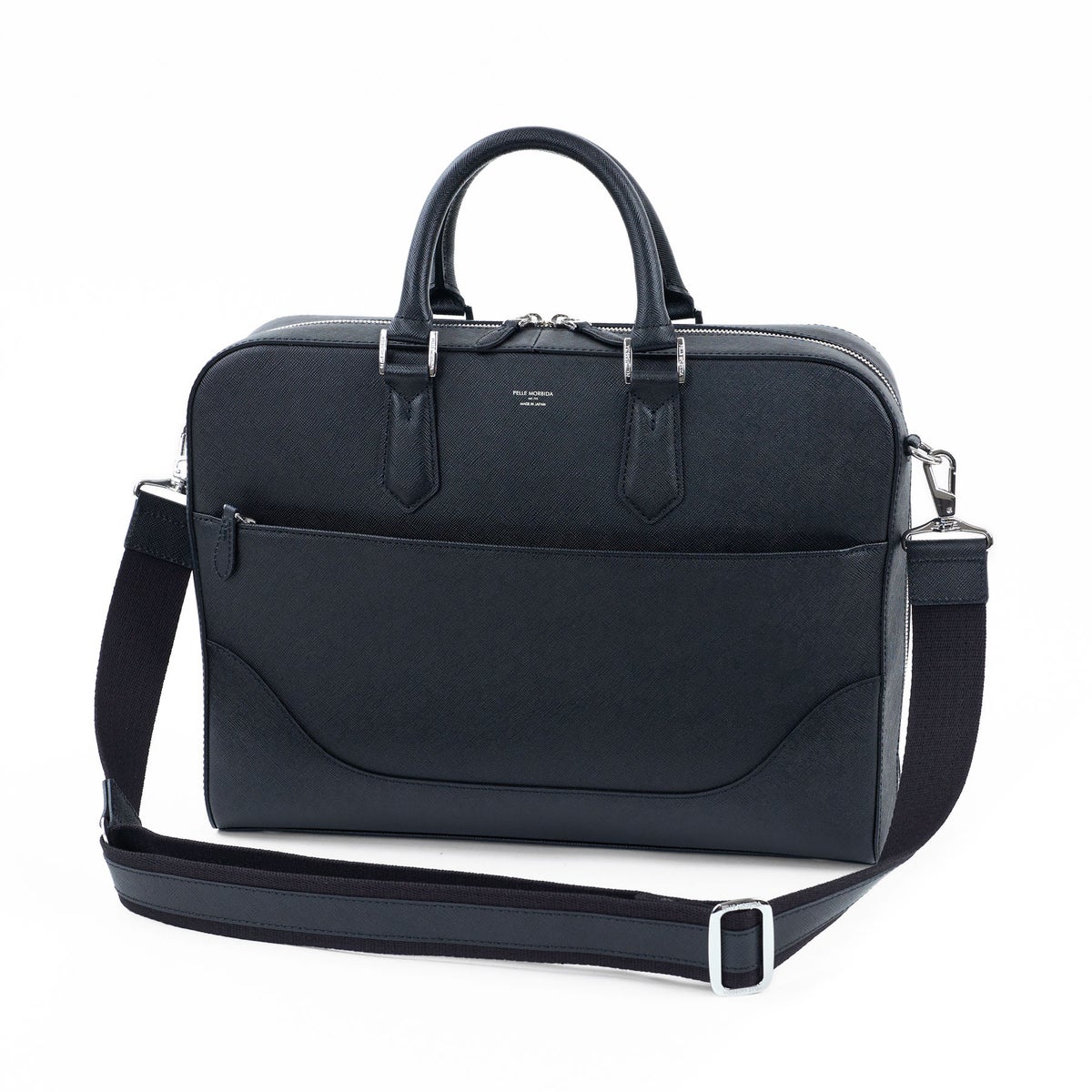 PELLE MORBIDA ペッレモルビダ Capitano キャピターノ エンボスレザー A4ブリーフケース 1室タイプ（ショルダーベルト付属） PMO-CA015