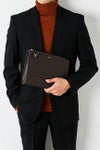 PELLE MORBIDA ペッレモルビダ Capitano キャピターノ エンボスレザー クラッチバッグ（M） PMO-CA205