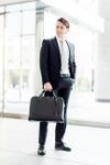 PELLE MORBIDA ペッレモルビダ Maiden Voyage メイデン ボヤージュ シュリンクレザー B4ブリーフケース 2室タイプ PMO-MB050