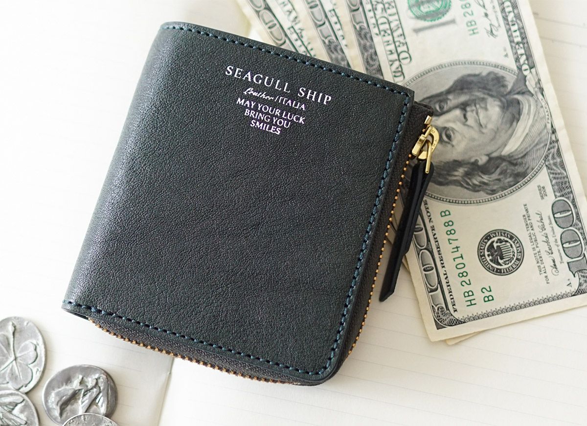 SEAGULL SHIP シーガルシップ イタリア バルサピアラックス 小銭入れ付きミニ財布（L字ファスナー） SZKM-1202