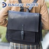 BAGGY PORT バギーポート ウォッシュ加工６号帆布×オイルレザー リュック（小） TEPP-460
