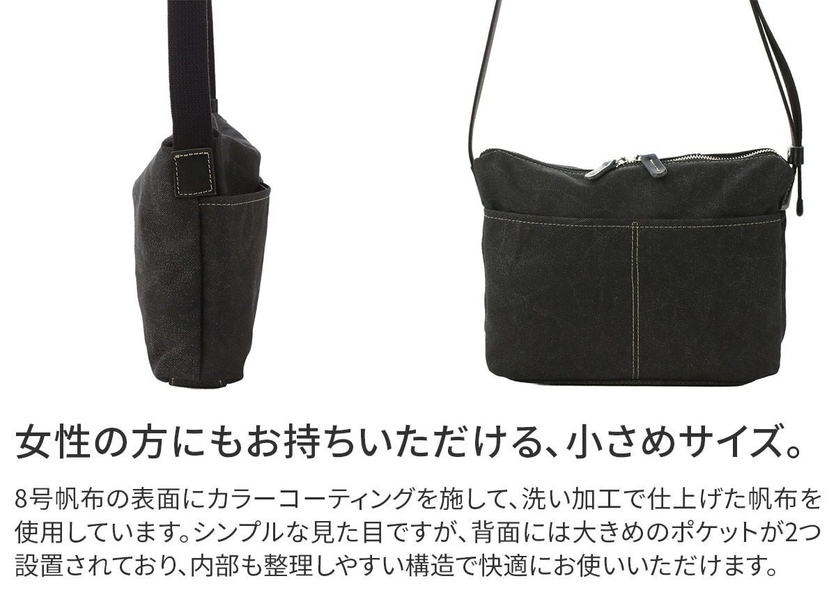 BAGGY PORT バギーポート ８号帆布カラーコーティング FACE フェイス ショルダーバッグ(小) YNM-1303