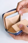 BAGGY PORT バギーポート 藍染めレザー シリーズ KOI INDIGO DYE SMOOTH コーアイ インディゴ カード入れ付きコインケース　ZYS-089