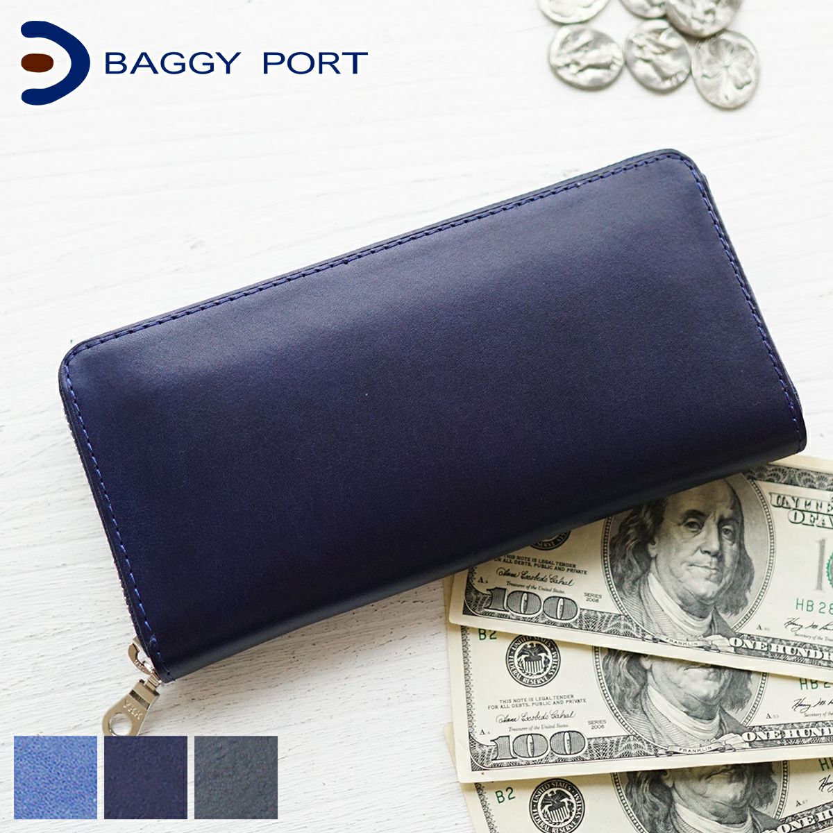 BAGGY PORT バギーポート 長財布 KOI INDIGO DYE SMOOTH コーアイ