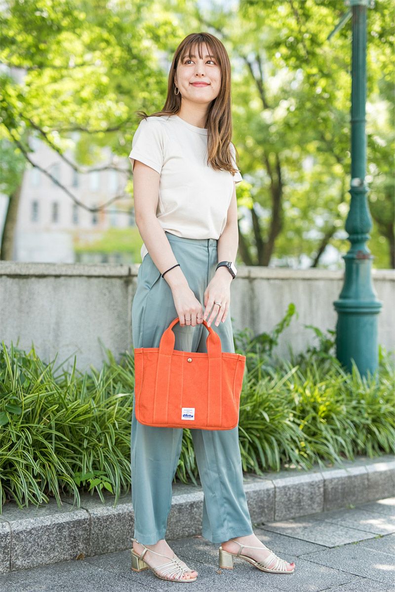 BAGGY'S ANNEX バギーズアネックス 18ozアーミーダックバイオ トートバッグ（小） LGRN-4020