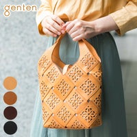 genten ゲンテン サスティナブルカットワーク トートバッグ(中) 42961