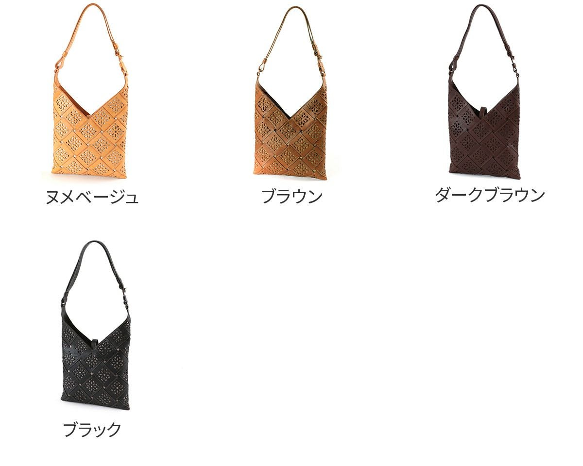 genten ゲンテン サスティナブルカットワーク ショルダーバッグ 42962
