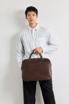 PELLE MORBIDA ペッレモルビダ Capitano キャピターノ エンボスレザー A4ブリーフケース 1室タイプ（ショルダーベルト付属） PMO-CA208