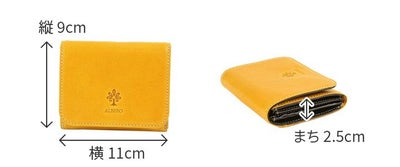 ALBERO アルベロ PIERROT ピエロ 小銭入れ付き二つ折り財布 6435