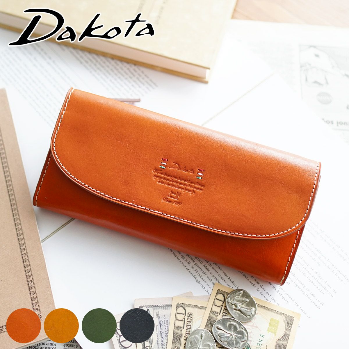 新品未使用　ダコタ　Dakota トリコローレ　長財布　1 Dakota ダコタ トリコローレ 小銭入れ付き長財布（L字ファスナー式