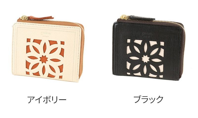 genten ゲンテン Comet cutwork（コメットカットワーク） ミニ財布（L