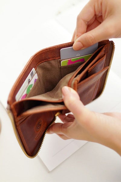 BAGGY'S ANNEX バギーズアネックス OILED CLASSIC 小銭入れ付き二つ折り財布（L字ファスナー式） LZKM-3001