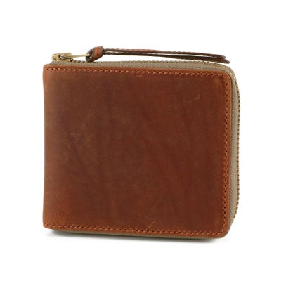 BAGGY'S ANNEX バギーズアネックス OILED CLASSIC 小銭入れ付き二つ折り財布（ラウンドファスナー式） LZKM-3002