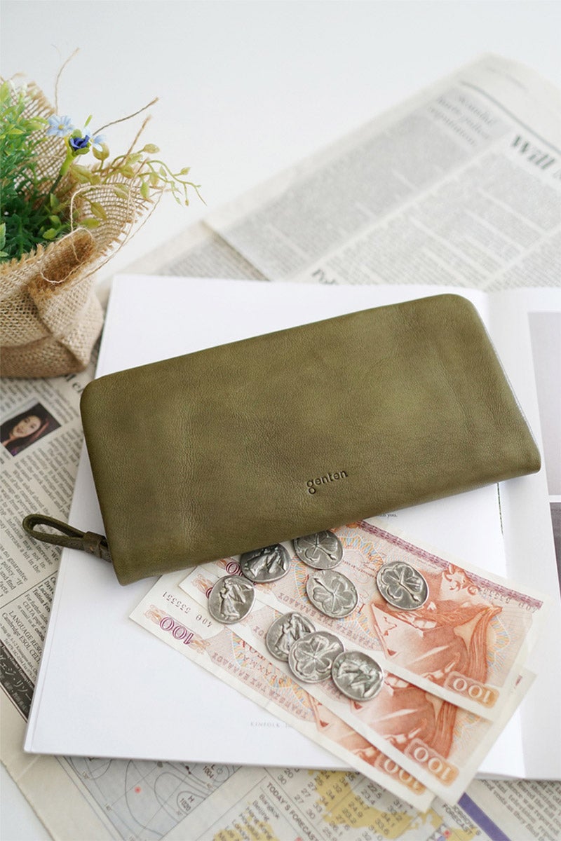 genten ゲンテン GOAT BASIC（ゴートベーシック） 小銭入れ付き長財布（ラウンドファスナー式） 44360（44350）（43260）