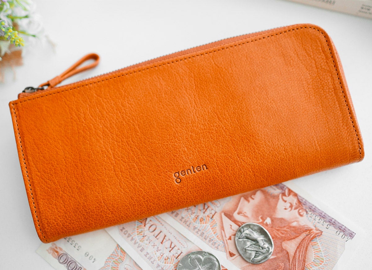 genten ゲンテン GOAT BASIC（ゴートベーシック） 小銭入れ付き長財布（L字ファスナー式） 43261