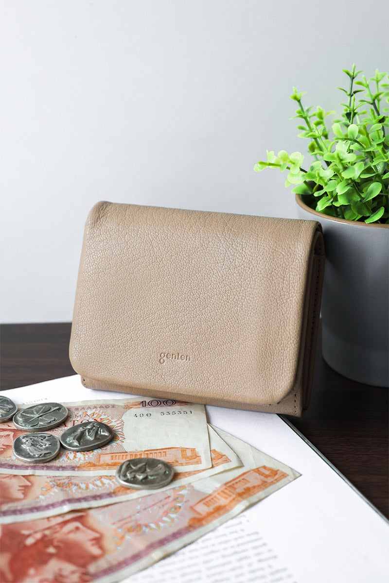 genten ゲンテン GOAT BASIC（ゴートベーシック） 小銭入れ付き二つ折り財布 43263