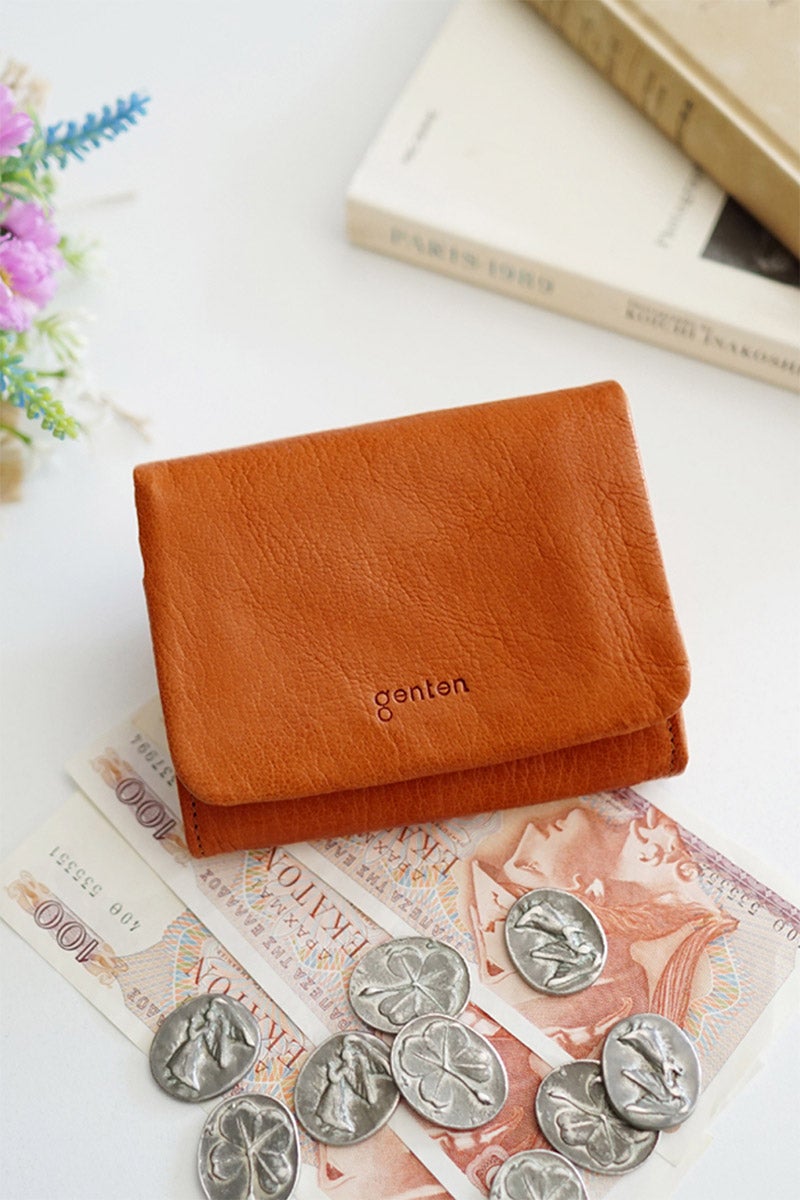 genten ゲンテン GOAT BASIC（ゴートベーシック） 小銭入れ付き二つ折り財布 43263