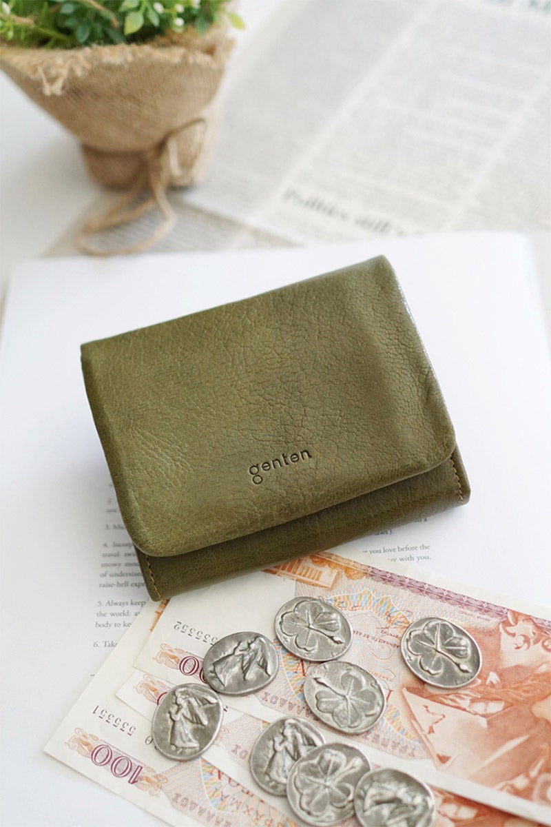 genten ゲンテン GOAT BASIC（ゴートベーシック） 小銭入れ付き二つ折り財布 43263