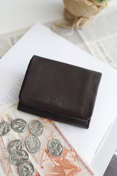 genten ゲンテン GOAT BASIC（ゴートベーシック） 小銭入れ付き二つ折り財布 43263