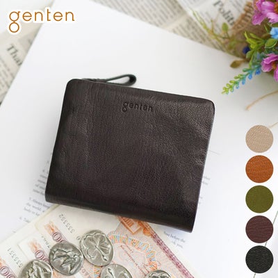 genten ゲンテン GOAT BASIC（ゴートベーシック） 小銭入れ付き二つ折り財布 43265