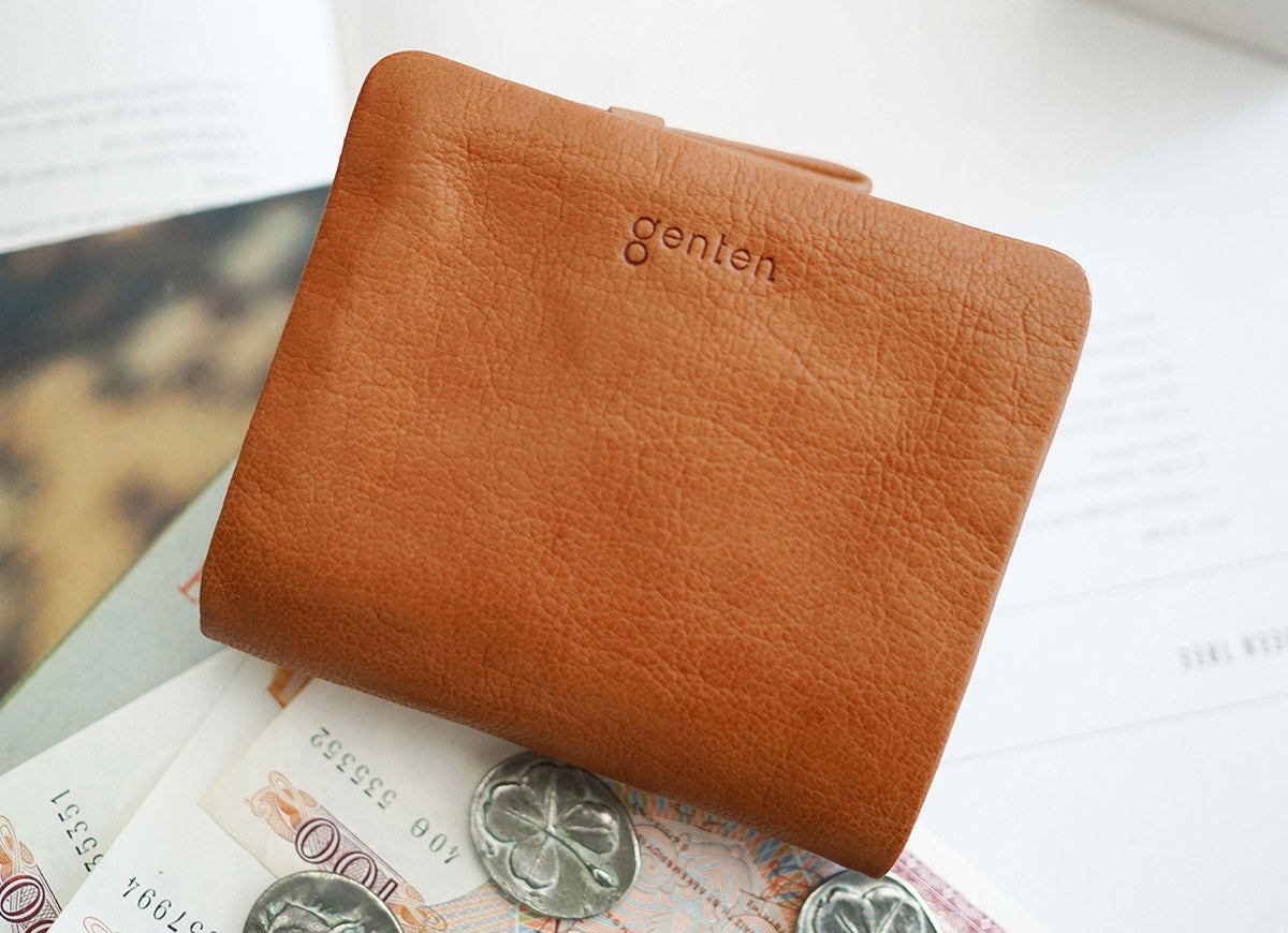 genten ゲンテン GOAT BASIC（ゴートベーシック） 小銭入れ付き二つ折り財布 43265