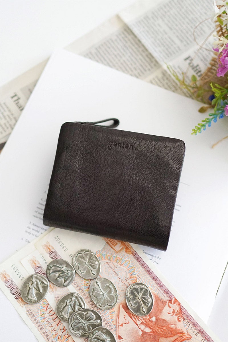 genten ゲンテン GOAT BASIC（ゴートベーシック） 小銭入れ付き二つ折り財布 43265