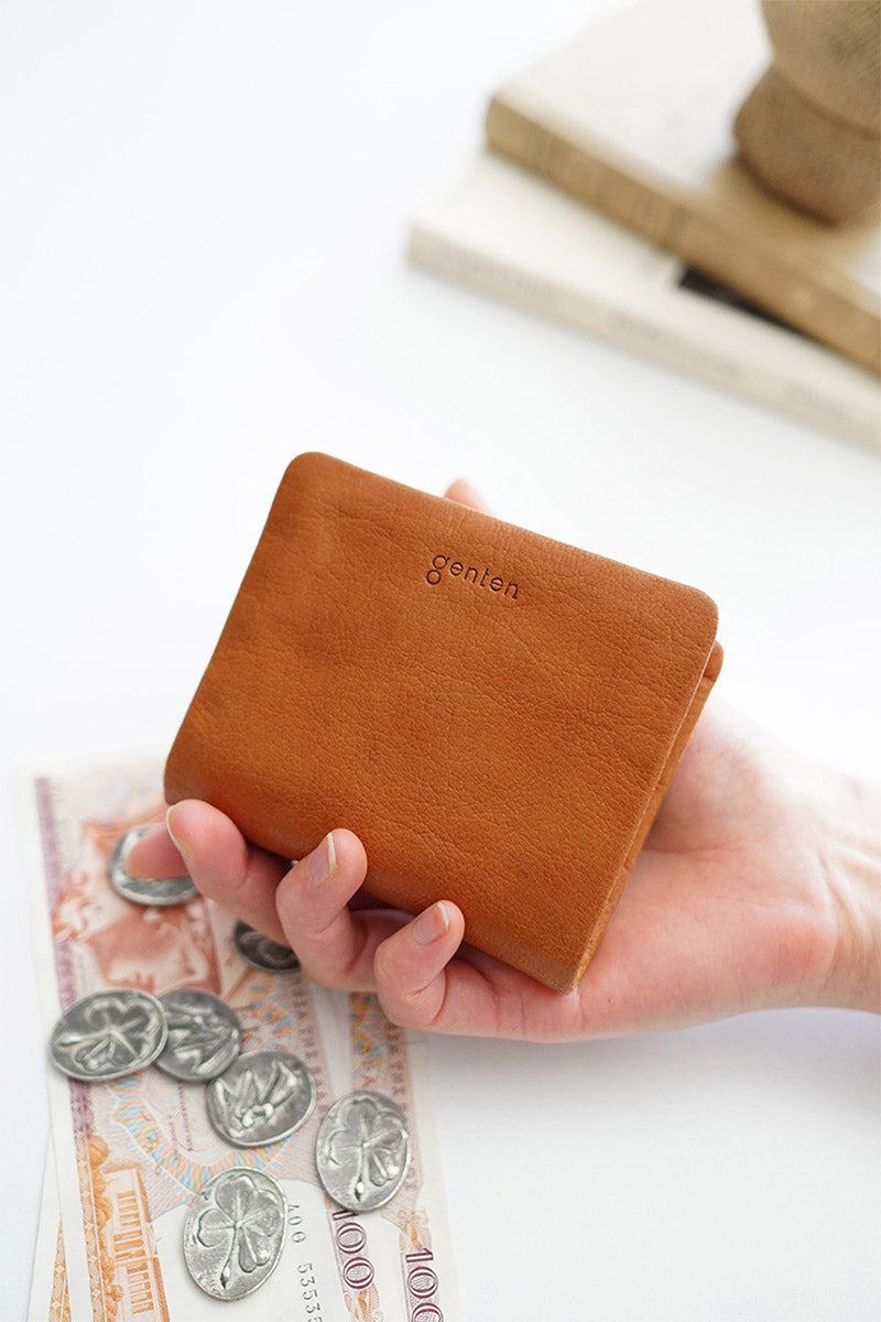 genten ゲンテン GOAT BASIC（ゴートベーシック） 小銭入れ付き二つ折り財布 43265