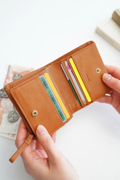 genten ゲンテン GOAT BASIC（ゴートベーシック） 小銭入れ付き二つ折り財布 43265